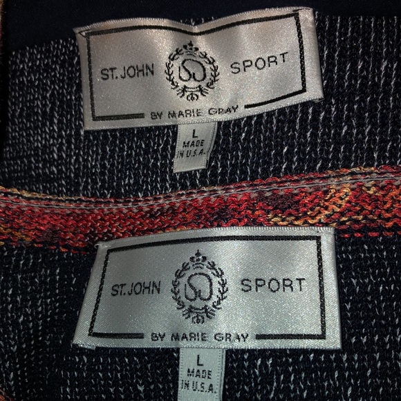 ST JOHN SPORT FLORAL PRINT JACKET & SHELL SZ. (L) - Picture 4 of 5